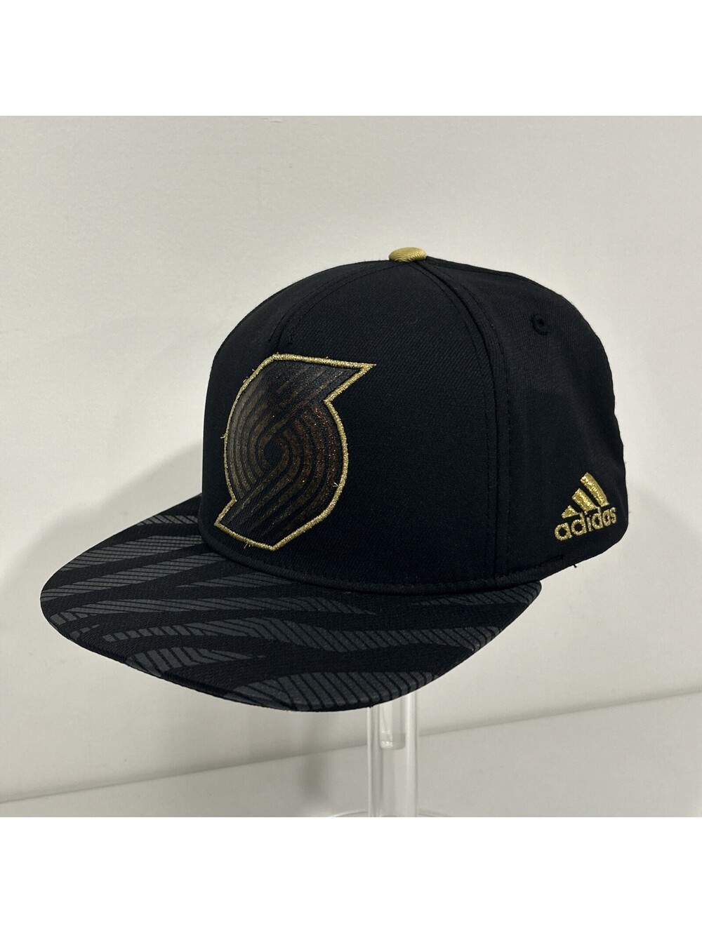 Portland Trail Blazers NBA Adidas Blurred Pinwheel Snapback Hat